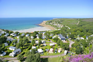 CAMPING ANSE DU BRICK VUE MER - Les Castels - Cotentin Tourisme