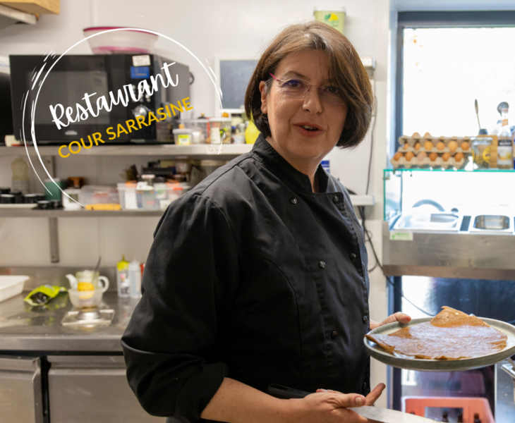 Portraits des professionnels du Cotentin : crêperie Cour Sarrasine