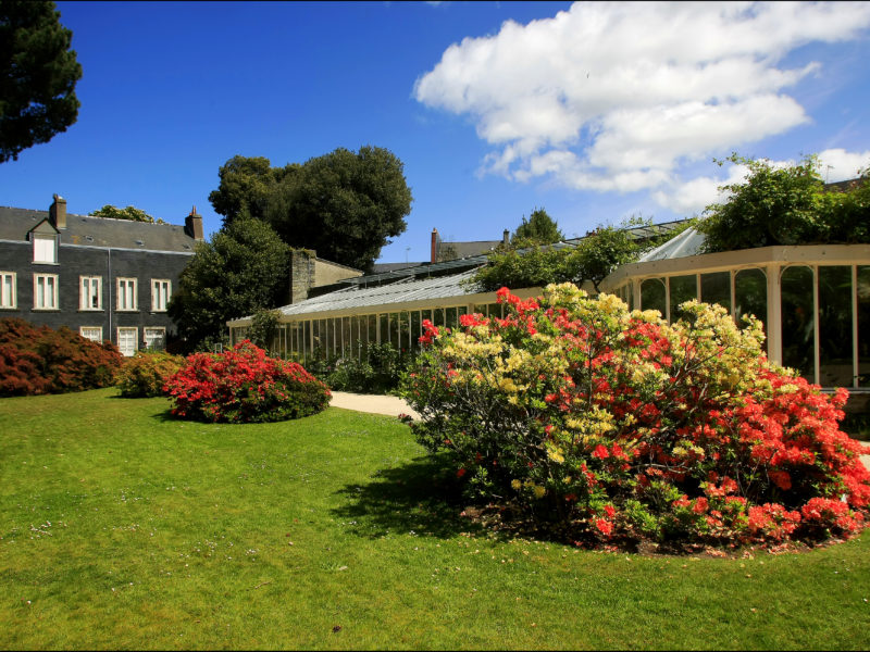 Botanical gardens of the Emmanuel Liais Park in Cherbourg