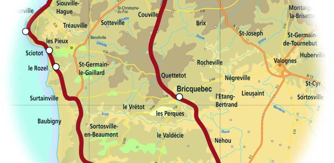 Circuit Découverte Côte des Isles en Normandie - CARTE_COTES_ISLES