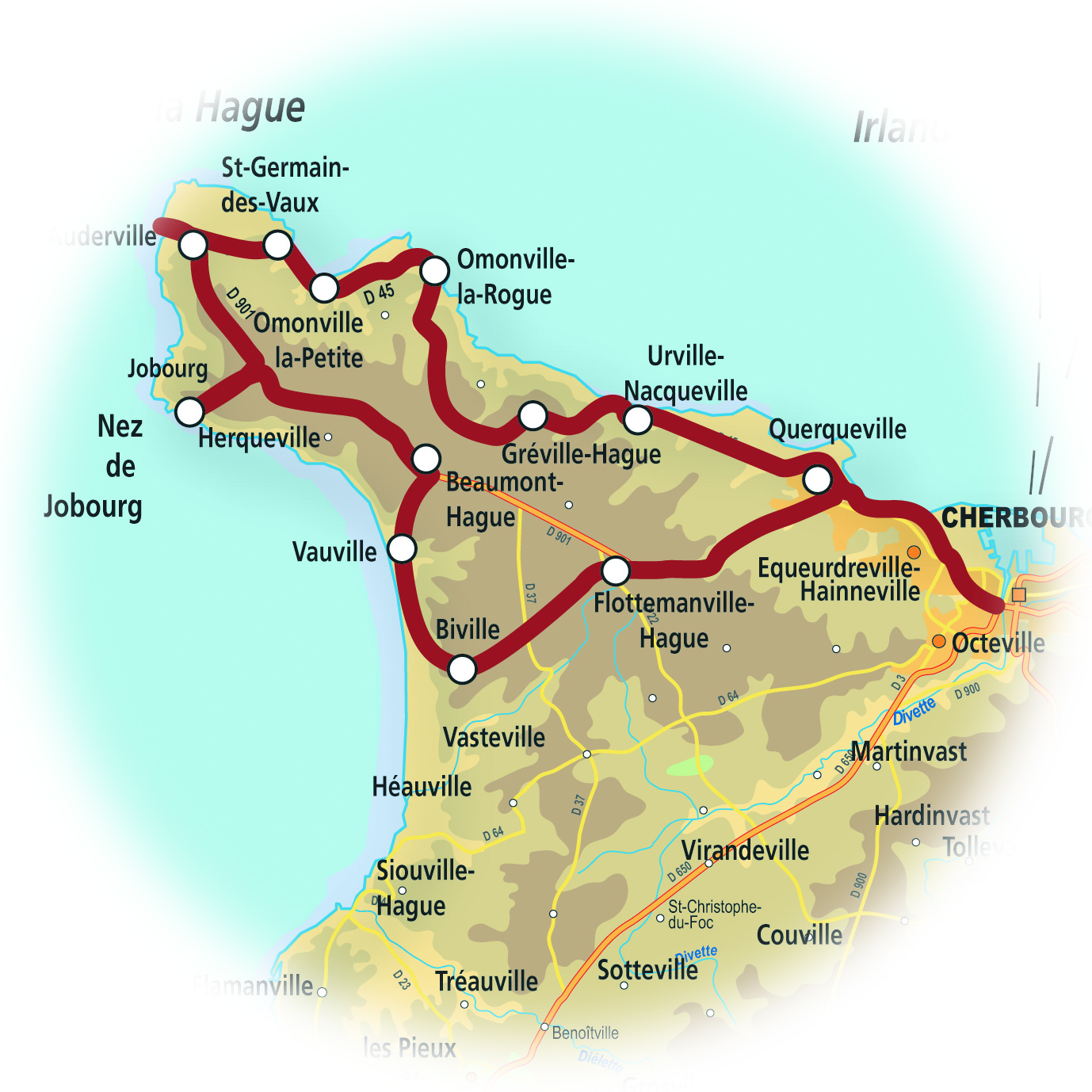 carte du cotentin