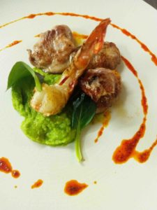 Restaurant la bruyere la hague plat viande Normandie Cotentin