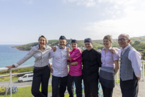 Restaurant La Maison Rouge equipe - bord de mer Cotentin Tourisme evenement professionnel réception Normandie Mariage