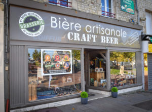 facade boutique houblon biere @brasserie sainte mere - cotentin tourisme normandie