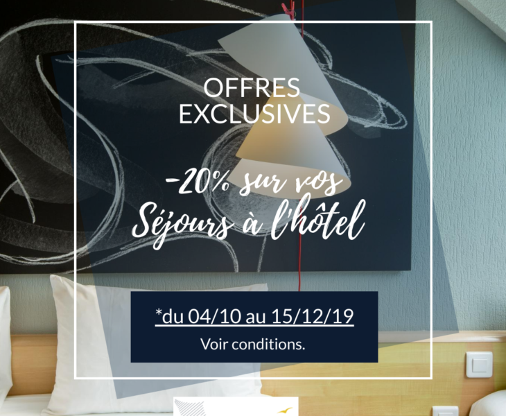 EXCLUSIVE OFFER HOTEL IN COTENTIN: -20%* on your weekend stays from October 04 to December 15, 2019