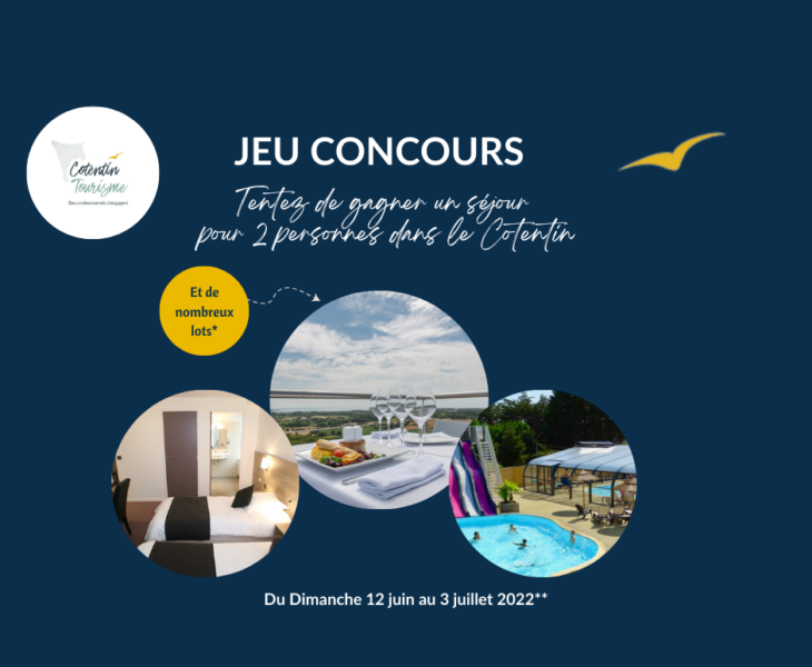 Participez au Jeu concours Cotentin Tourisme du 12 juin au 3 Juillet 2022