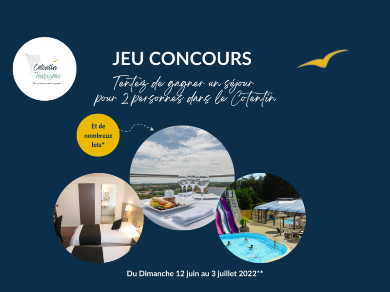 Participez au Jeu concours Cotentin Tourisme du 12 juin au 3 Juillet 2022