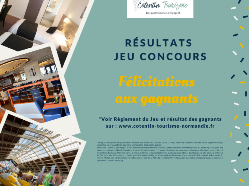 Liste de Gagnants Jeu concours Cotentin Tourisme