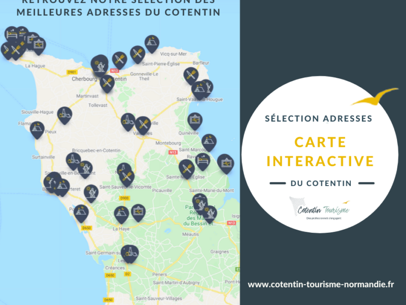 Préparez votre séjour avec notre carte du Cotentin interactive