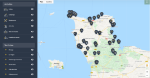 carte du cotentin interactive - meilleures adresses sélectionnées par Cotentin Tourisme