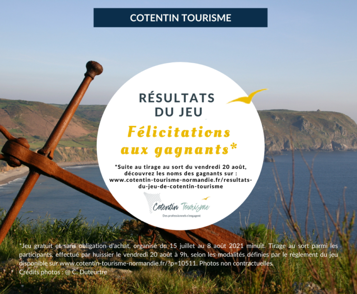 Résultats du Jeu Cotentin Tourisme 2021 – Liste des gagnants