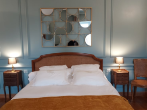 Chateau du Rozel gite et chambre d hote Cotentin Normandie chambre double confort sejour cocooning @chateau du Rozel