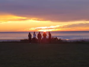 RESTAURANT CAP DE SIOUVILLE TERRASSE VUE MER COTENTIN TOURISME MEILLEURE ADRESSE COUCHER DE SOLEIL